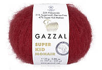 Gazzal SUPER KID MOHAIR (Супер Кід Мохер) № 64416 червоний (Пряжа мохер, нитки для в'язання)