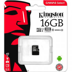 Картка пам'яті microSD Kingston 16 Гб без адаптера