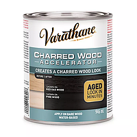 Состав для искусственного старения древесины, черный Varathane charred wood accelerator 0.946л