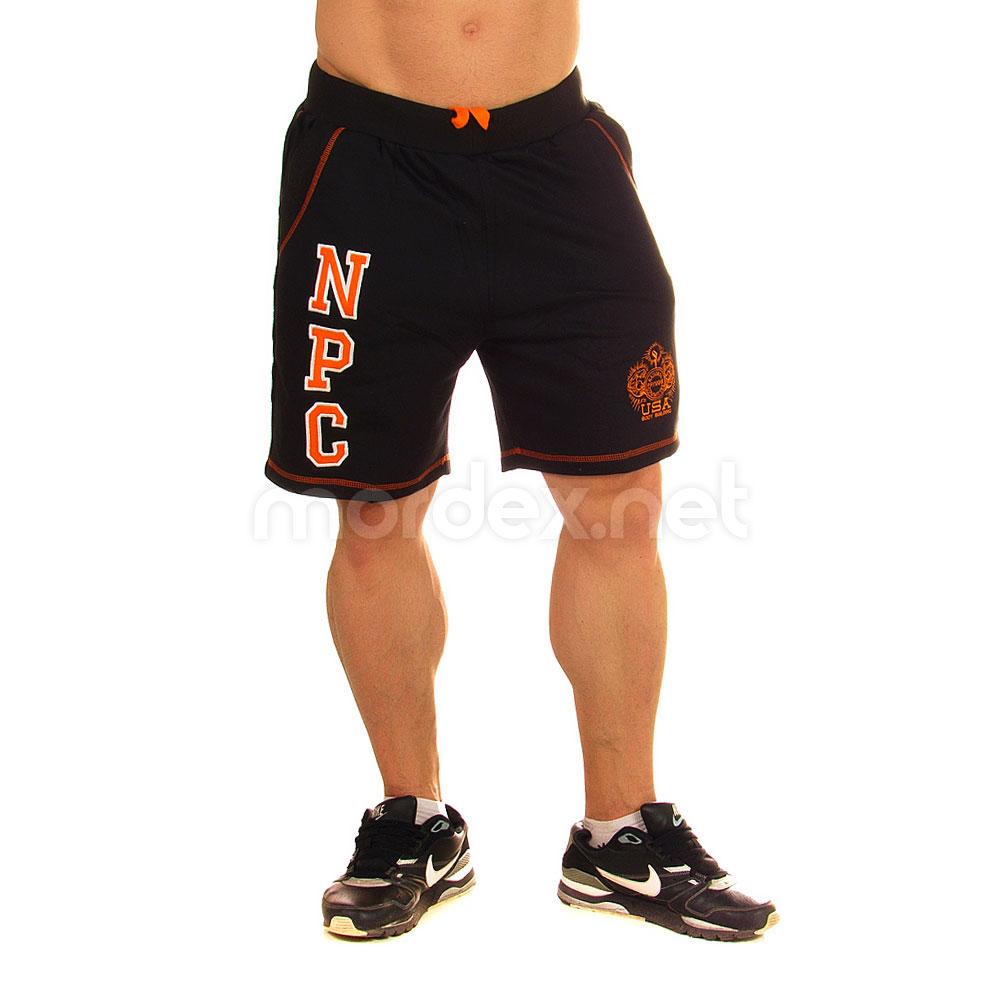 NPC, Шорти теплі Men’s Fleece Shorts, Чорний/Оранжевий XXL