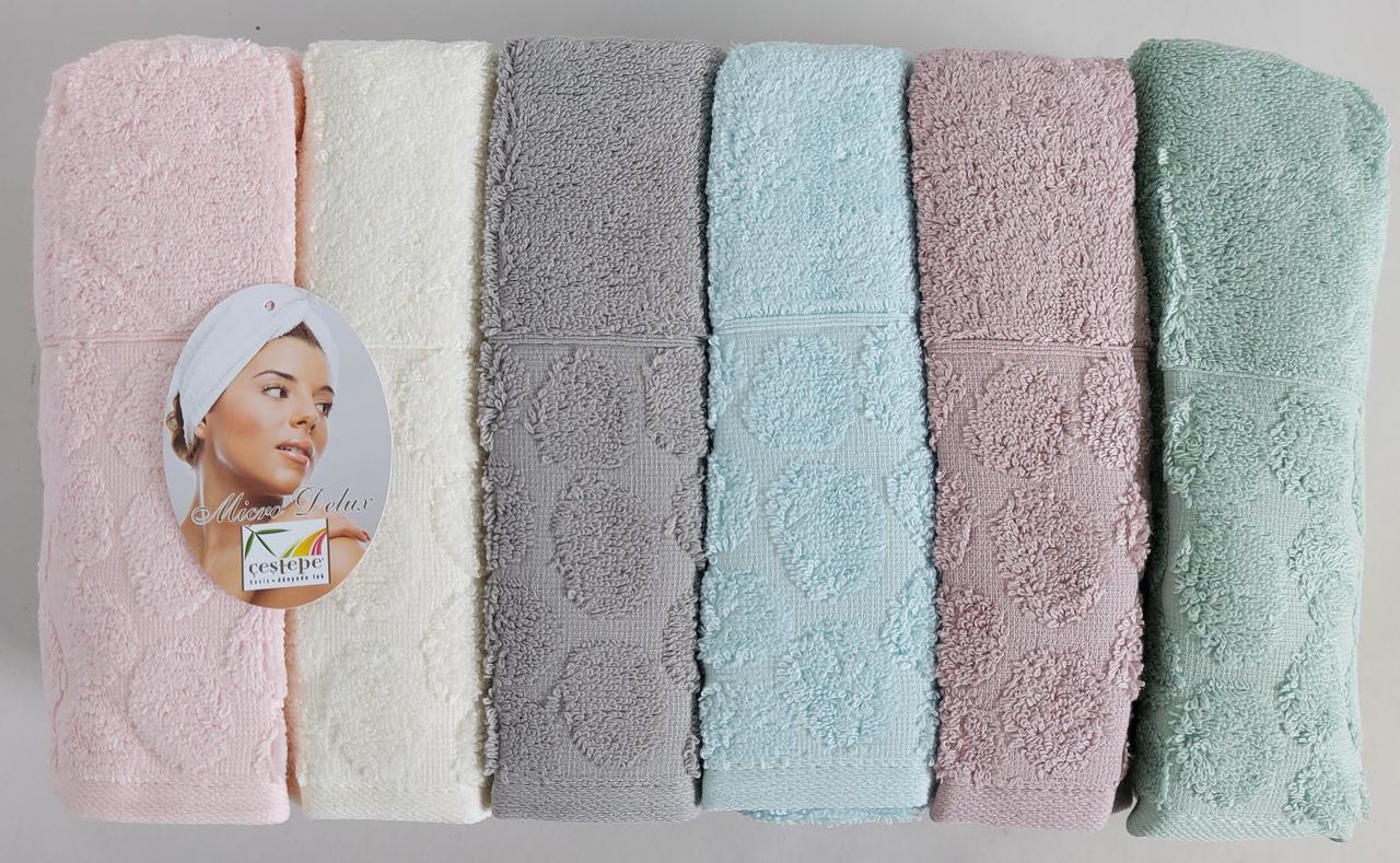 Махрові рушники «Cestepe Cotton Stone» (6 шт)