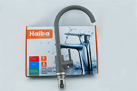 Змішувач для мийки Haiba sus 011 Color 228 з нержавіючої сталі сірий