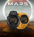 Чоловічий кварцові водостійкий годинник North Edge MARS Pro Black 5BAR з таймером, фото 2