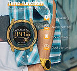 Чоловічий кварцові водостійкий годинник North Edge MARS Pro Black 5BAR з таймером, фото 4