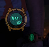 Чоловічий кварцові водостійкий годинник North Edge MARS Pro Black 5BAR з таймером, фото 7