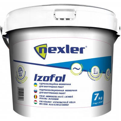 Мастика гідроізоляційна Izolex IZOFOL 7 кг, фото 2