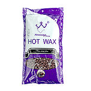 Віск у гранулах Konsung Hot Wax Beans 500гр аромат Шоколаду для депіляції для воскоплаву плівковий віск гранули, фото 3