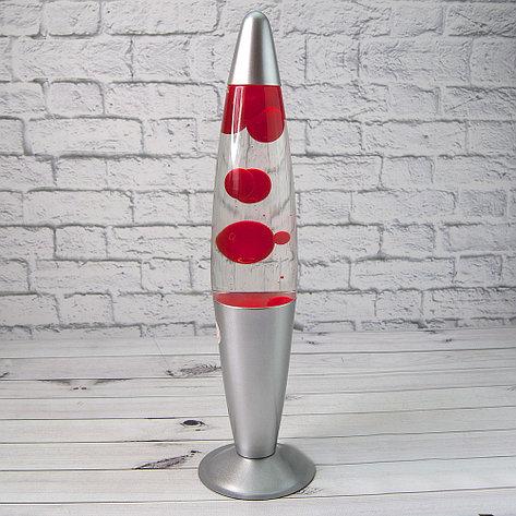 Лава лампа настільна з воском бульбашками Lava Lamp 42 см декоративний світильник нічник з підсвічуванням Червоний