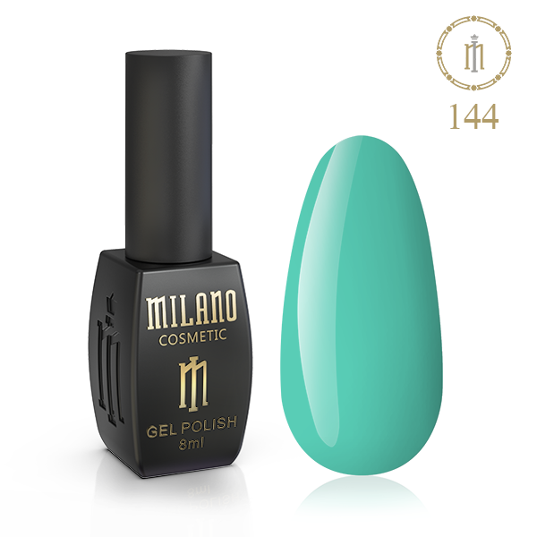 Гель-лак для манікюру нігтів Milano 8 мл No 144 (для коротких нігтів, красивий манікюр)