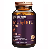 Витамин B12 Активный 1000 мкг 40 000% 60 кап Doctor Life Methyl B12 Vege 1000 mcg США Доставка из ЕС