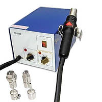 Термоповітряна портативна станція ZD-939B, без дисплея з насадками, 240W, 150-500°C, Zhongdi