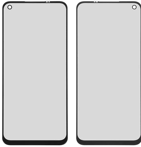 Скло дисплея для Realme 6 (RMX2001), колір чорний, фото 1