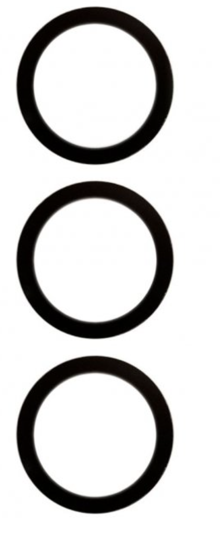 Скло камери для Samsung G998 Galaxy S21 Ultra 2021, колір чорний (комплект 3шт)