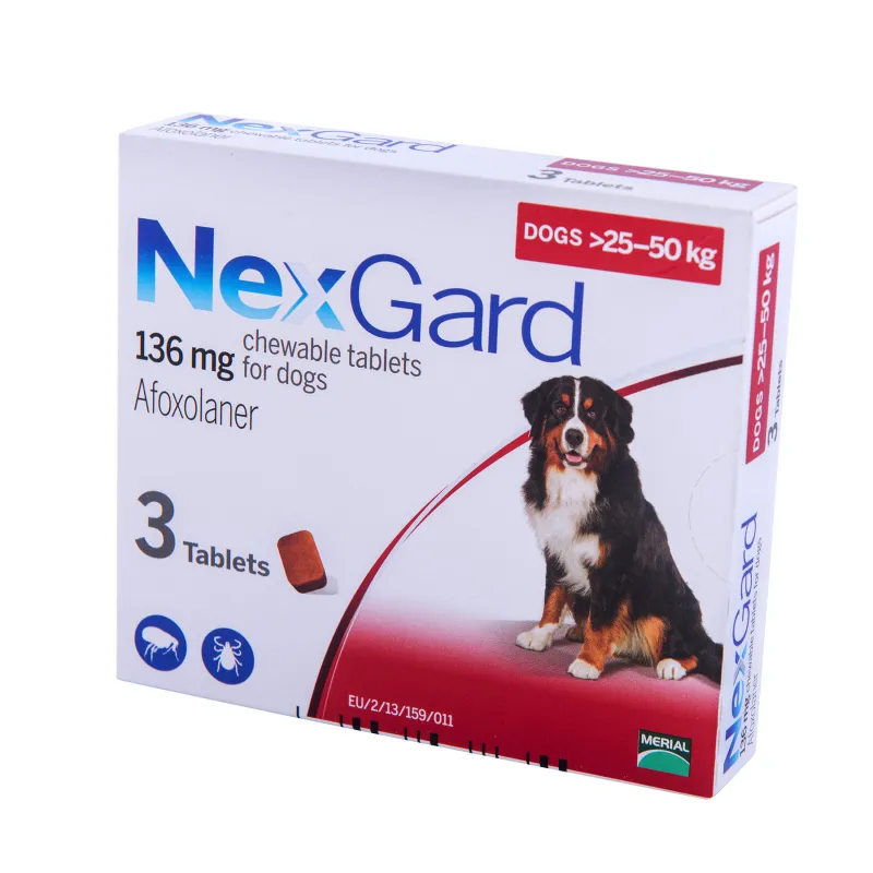 Таблетки від бліх і кліщів NexGard для собак від 25-50 кг,(ціна за 1 таблетку)