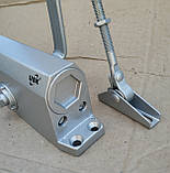 Дверний дотягувач USK 703-80 кг срібло, фото 2