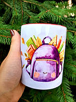 Чашка в школу именная с фото №2