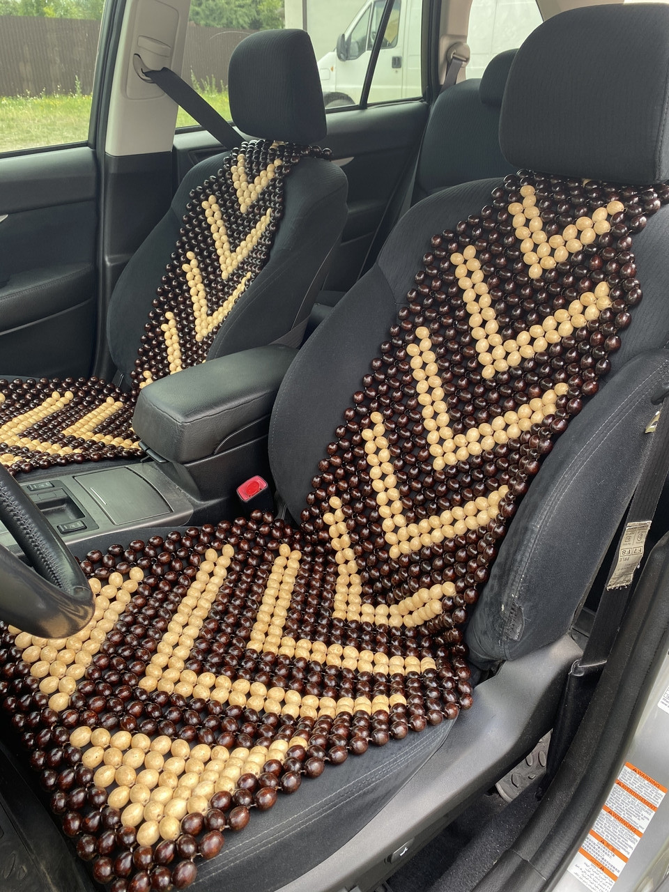 Дерев'яна накидка масажер, дерев'яні масажні накидки, дерев'яні накидки в автомобіль, фото 1