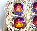 Набір свічок "Запалюй" з ароматом лаванди з написами (4 свічки) - Свічки для романтичної вечері і затишку в домі, фото 9