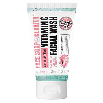 Пінка для вмивання з вітаміном С Soap & Glory Face Soap & Clarity Foaming Face Wash 50 мл