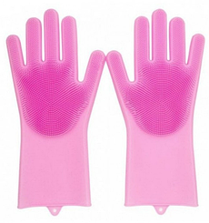 Силіконові рукавички для миття посуду