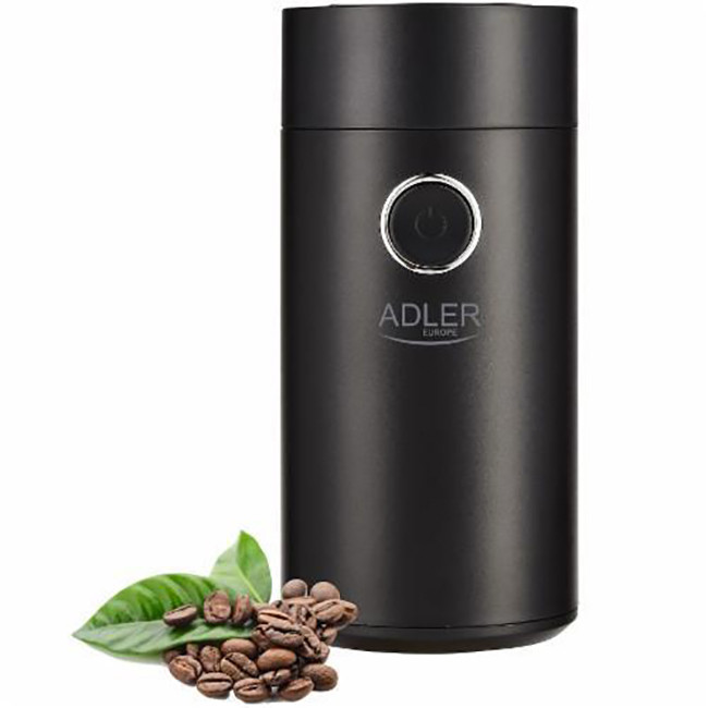 Кавомолка електрична Adler 4446 black silver