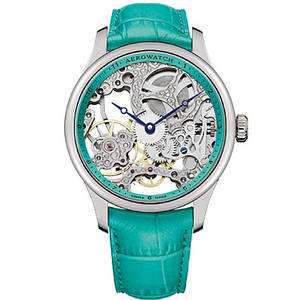 Оригінальний швейцарський жіночий годинник Aerowatch Renaissance Lady Skeleton 57981AA16