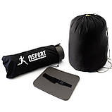 Килимок туристичний + спальник + сидіння (каремат у намет під спальний мішок) OSPORT Lite Зима (n-0016) Піксель, фото 2