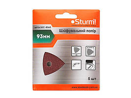 Наждачний папір К60, 93 мм для реноватора (5 шт.), Sturm MF5630C-8060