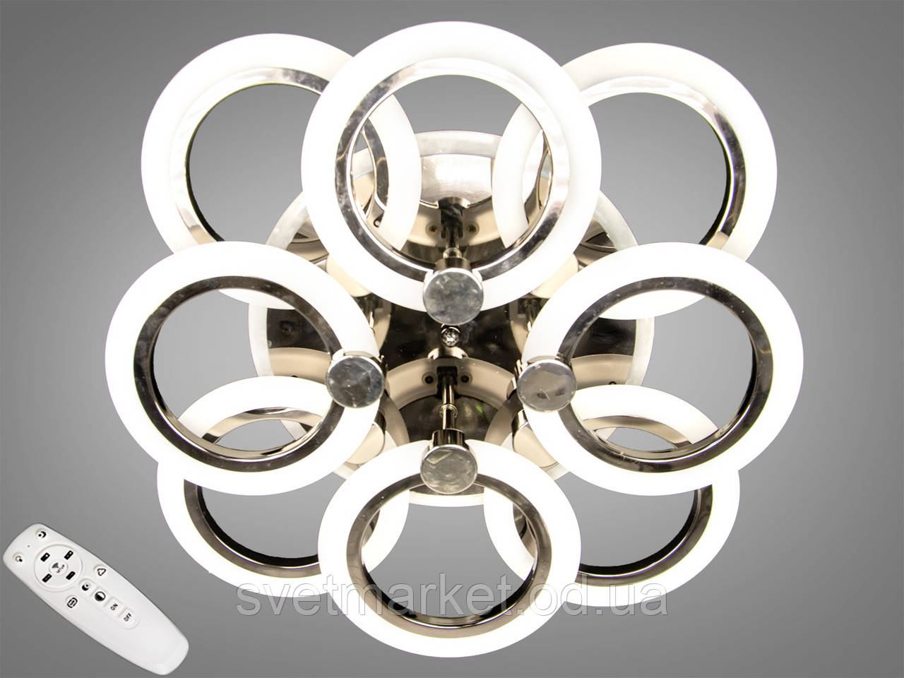 LED-люстра з димером і RGB-підсвіткою A8022/4+4BHR LED RGB dimmer