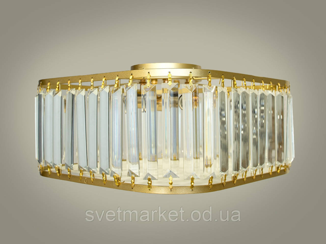 Сучасна стельова кришталева люстра 8835-300G