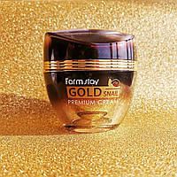 Крем с золотом и муцином улитки Farm Stay Gold Snail Premium Cream 50 мл