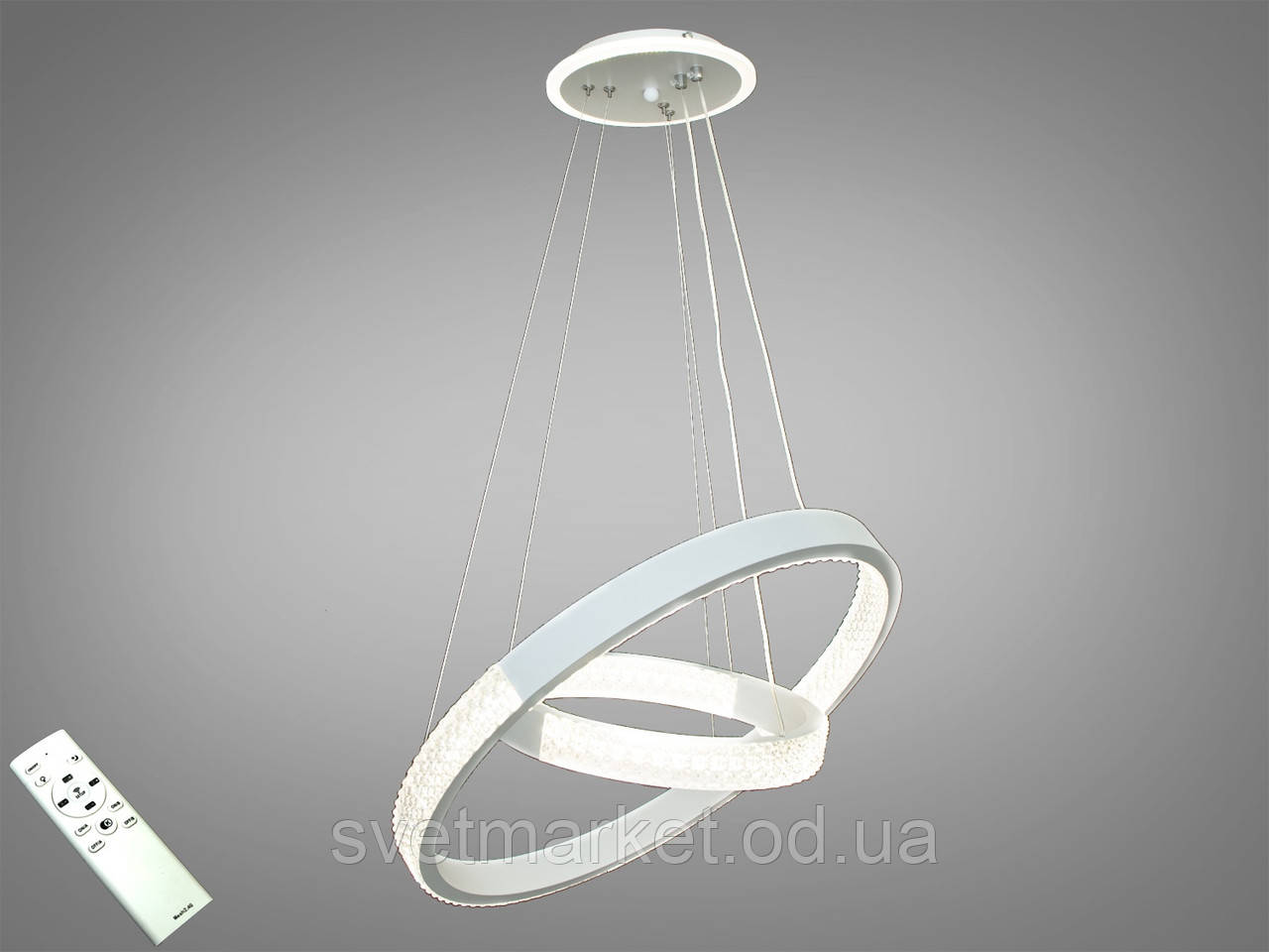 Сучасна світлодіодна люстра з димером 2628-300-500WH dimmer