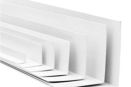 Білий декоративний куточок ПВХ ТерПол