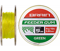 Фідергам Brain Feeder Gum 0.6mm 8lb/4kg (5m) к:зелений