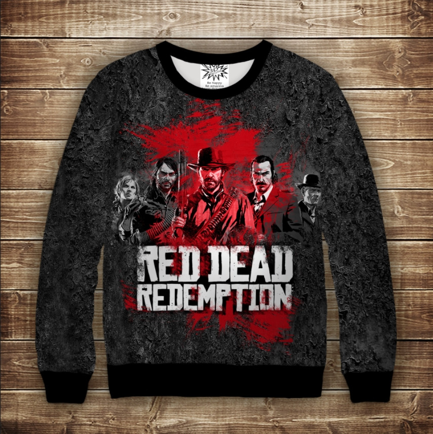 Світшот з героями Red_Dead_Redemption 2 ВСІ Розміри, фото 1