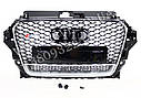 Решітка радіатора Audi A3 2011-2015 у стилі Audi RS3 (Chrome + Quattro), фото 2