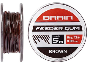 Фідергам Brain Feeder Gum 0.8mm 12lb/6kg (5m) к:коричневий