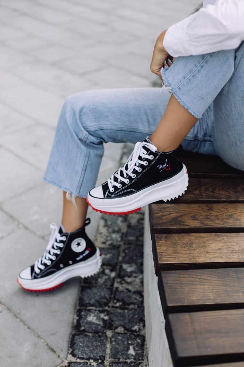 converse run star hike hi made with love valentines day