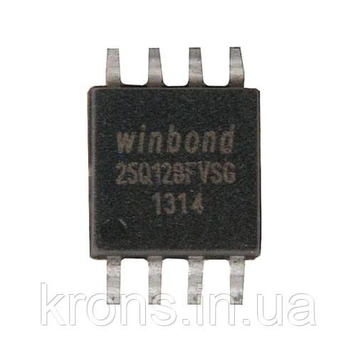 Чіп W25Q128 25Q128FVSG SOP8, 128Мб Flash SPI, фото 1