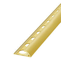 Профиль плиточный НАП 10мм золото 2,7 м.