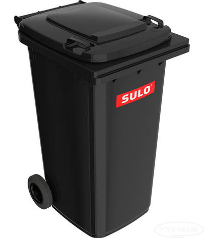 Контейнер для сміття чорний SULO EN-840-1/ 240 л, фото 2