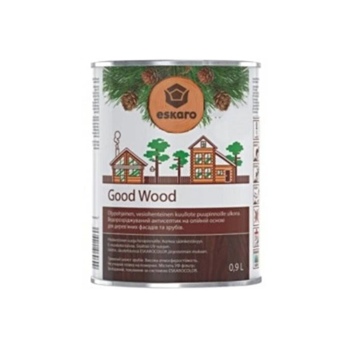 Водорозчинний антисептик на масляній основі Eskaro Good Wood 0,9 л, фото 1