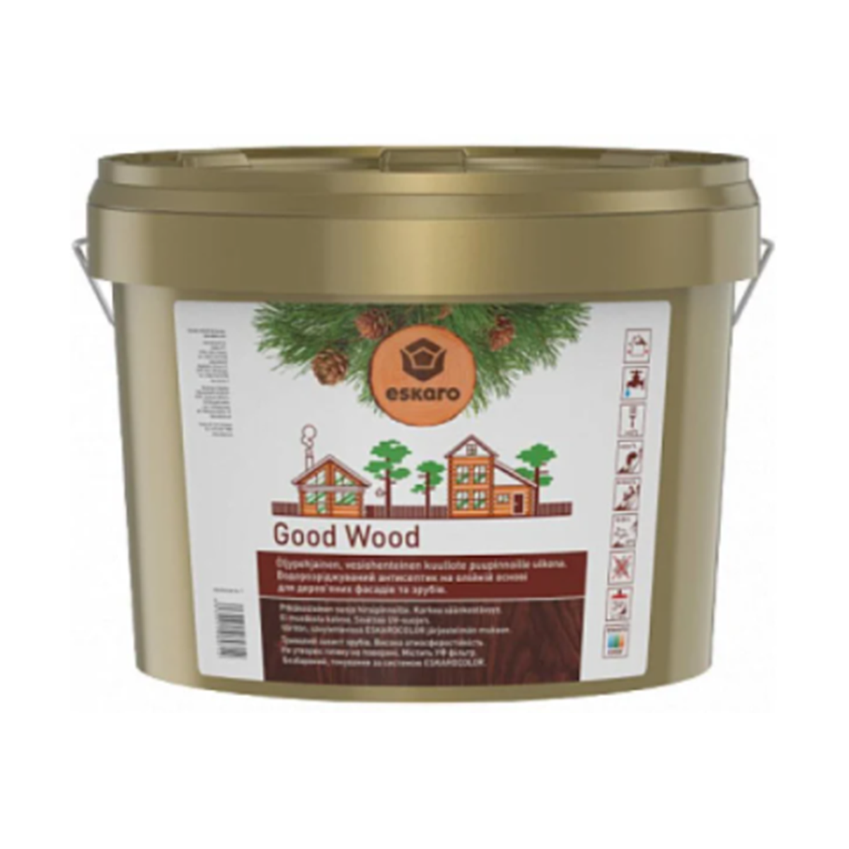 Водорозчинний антисептик на масляній основі Eskaro Good Wood 9л