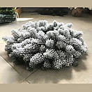 Вінок новорічний різдвяний Premium з литої хвої d-55 см засніжений, фото 5