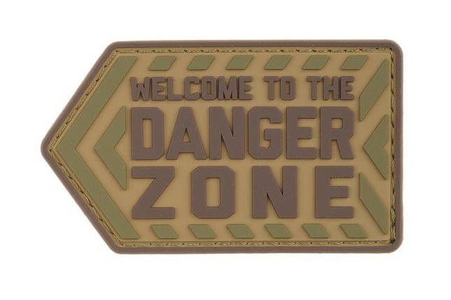 Naszywka Danger Zone PVC - Multicam [MIL-SPEC MONKEY] (для страйкболу), фото 1