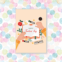 Листівки з днем вчителя, 70х100мм