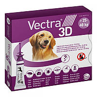 Vectra 3D (Вектра 3D) для собак весом 25 - 40 кг (1 пипетка 4.7 мл), Ceva Франция (срок до 30.06.2025 г)
