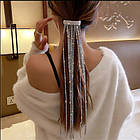 Шпилька з підвісками та стразами. Заколка на свадьбу, фото 4