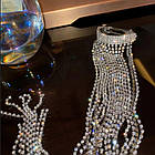 Шпилька з підвісками та стразами. Заколка на свадьбу, фото 2