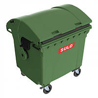 Пластиковый мусорный контейнер со сферической крышкой, Sulo 1100 л
